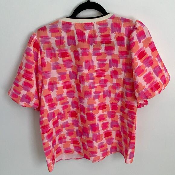 THML women's pink blouse size medium - Picture 3 of 5